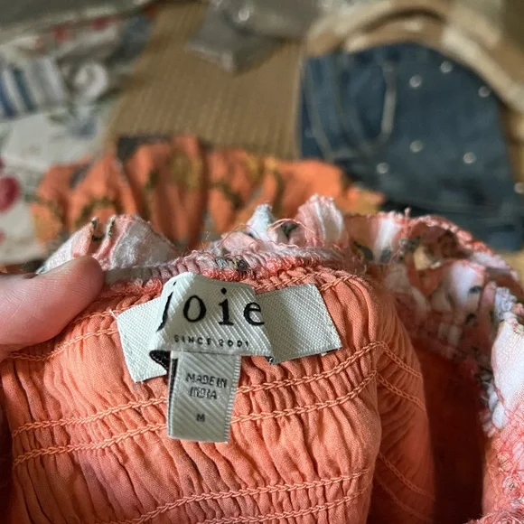 Joie Jolene Smocked Sleeveless Midi Dress - Picture 5 of 5